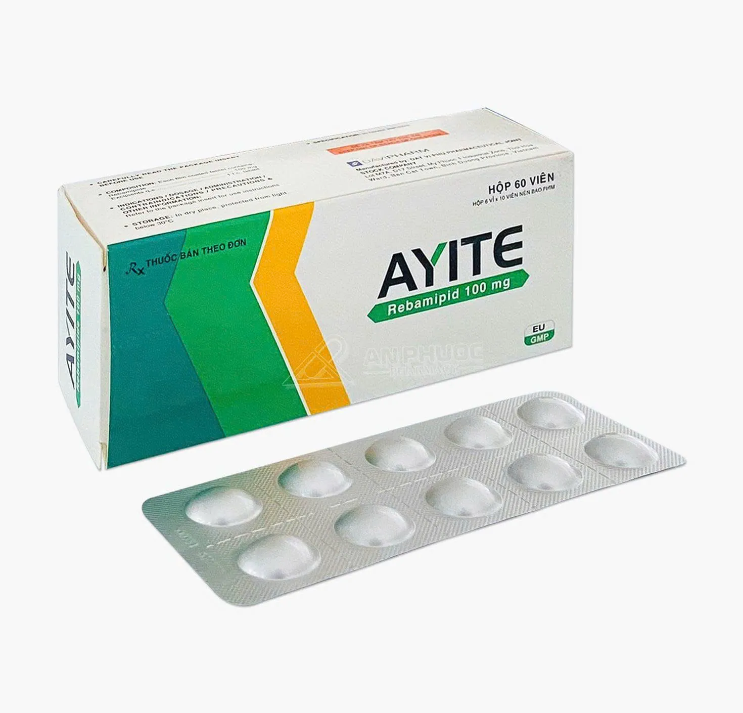 Ayite 100mg Davi (H/60v) - Viên nén bảo vệ niêm mạc dạ dày, hỗ trợ điều trị loét và viêm dạ dày hiệu quả